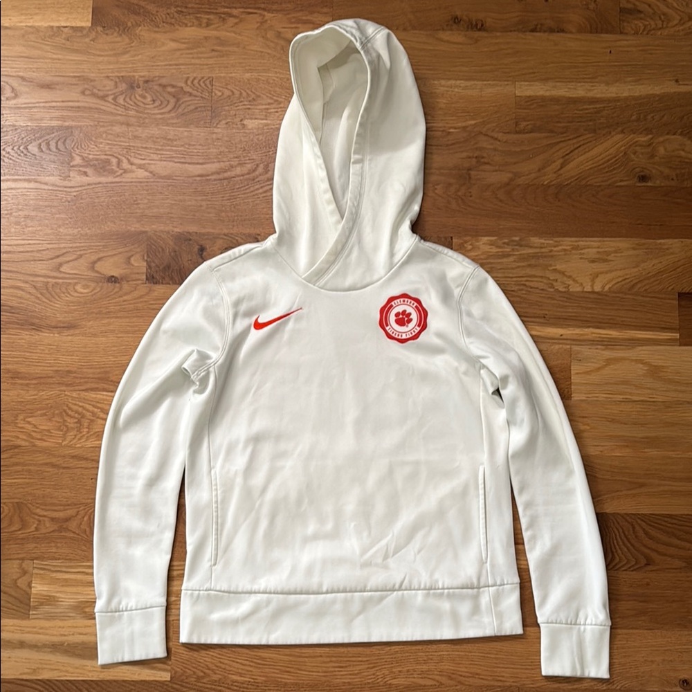 Clemson White Hoodie